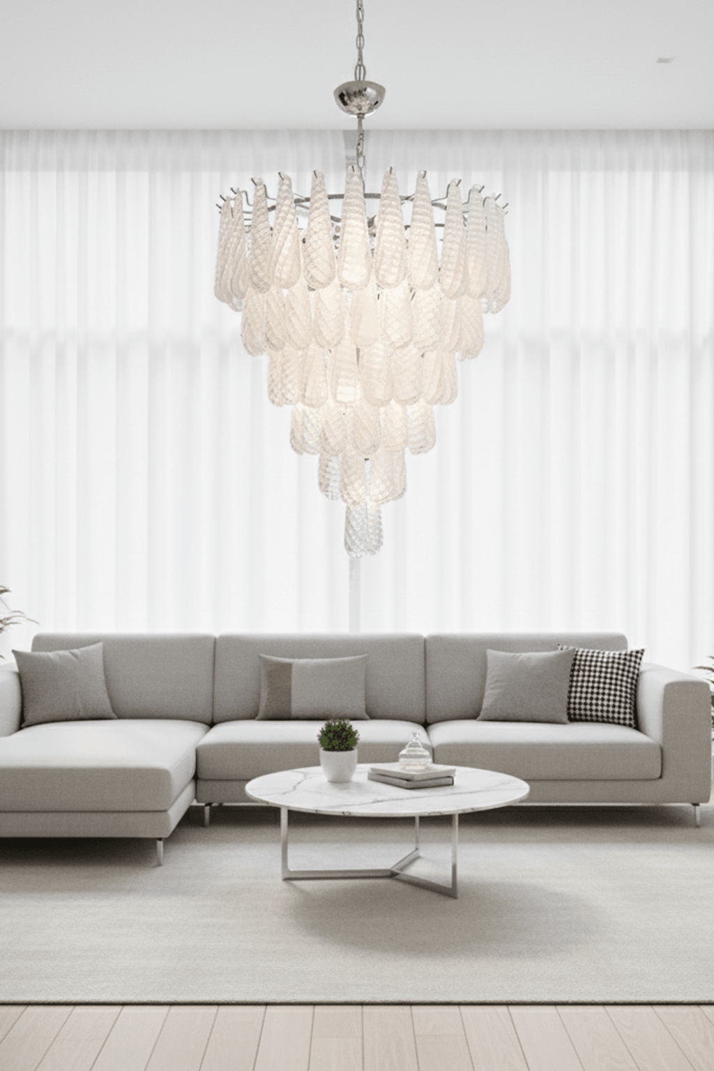 Murano Drop Chandelier Pendant Light