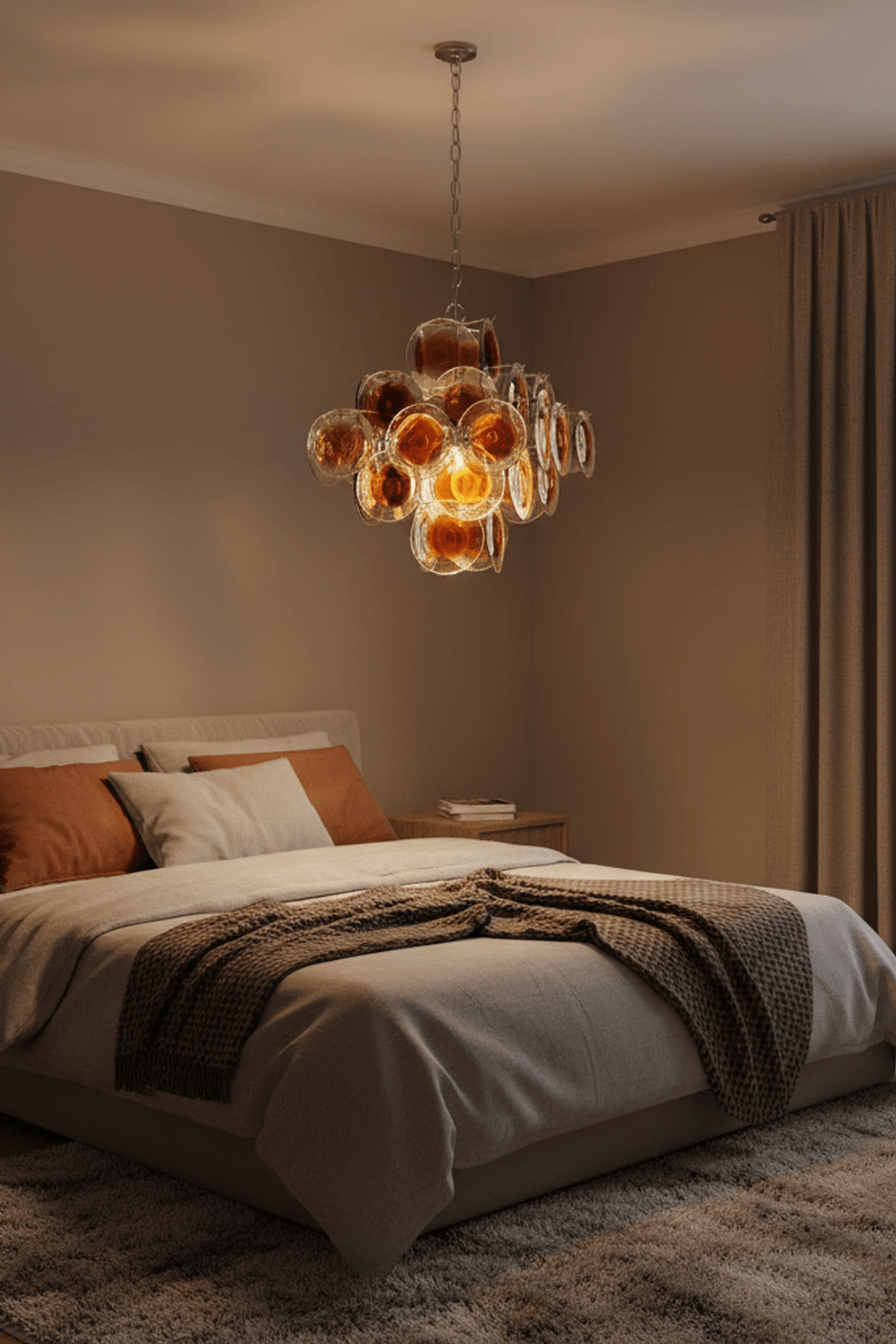 Murano W57 Dimple Glass Chandelier / Pendant Light