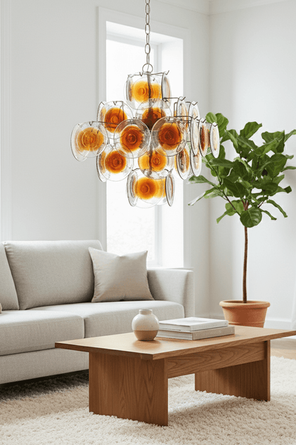 Murano W57 Dimple Glass Chandelier / Pendant Light