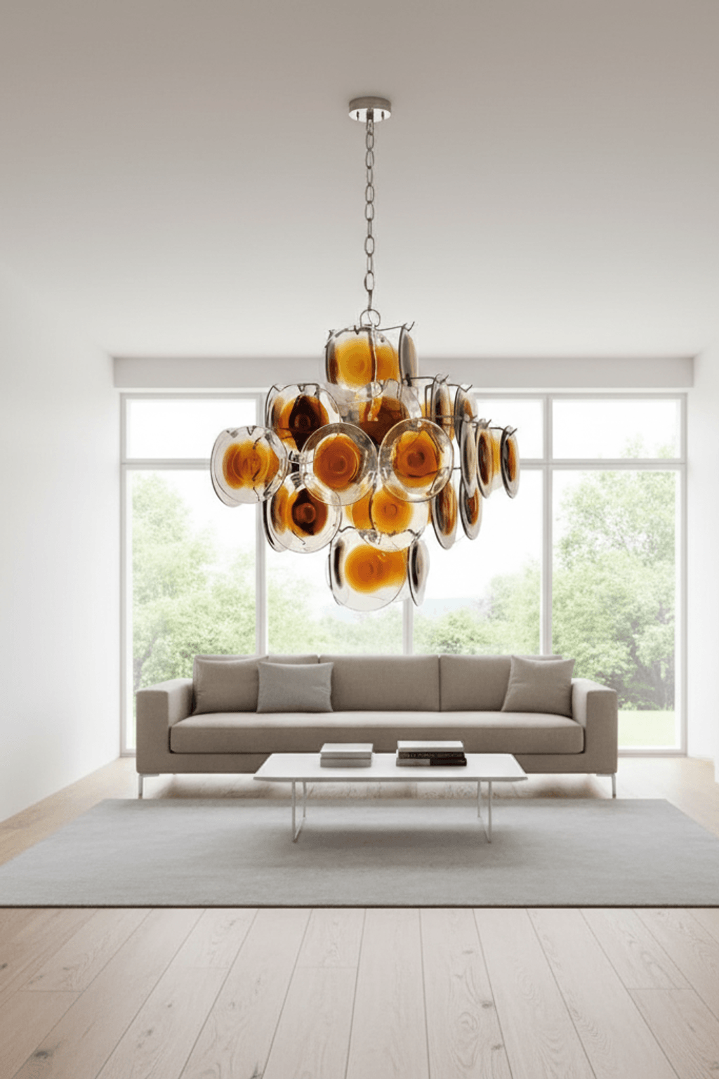 Murano W57 Dimple Glass Chandelier / Pendant Light