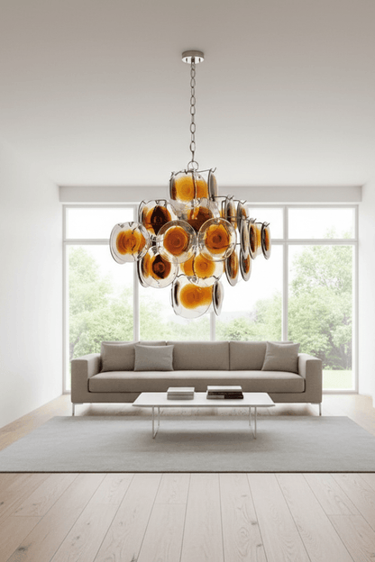 Murano W57 Dimple Glass Chandelier / Pendant Light
