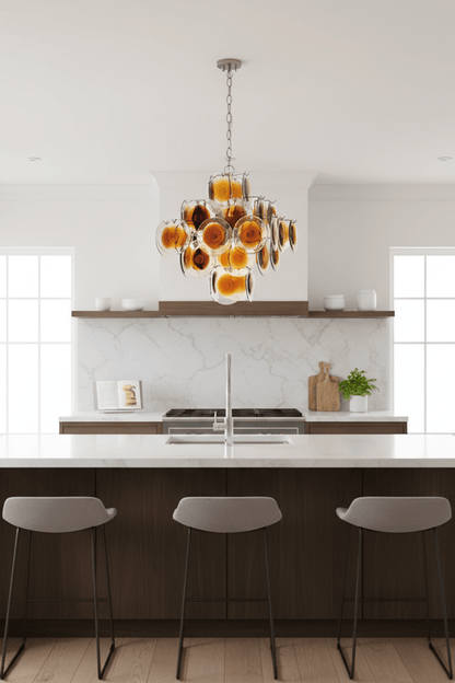 Murano W57 Dimple Glass Chandelier / Pendant Light