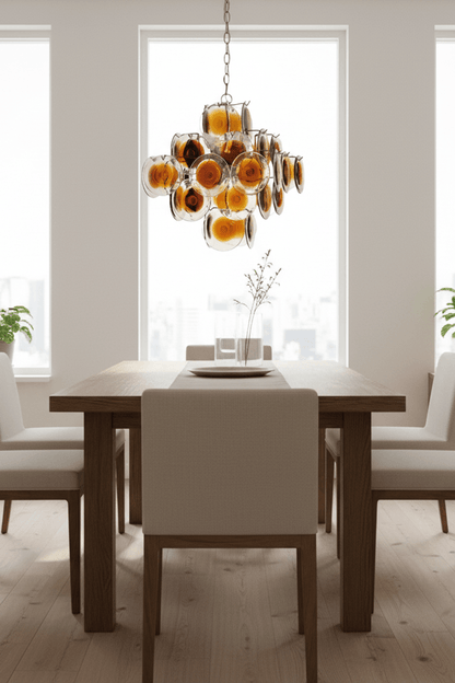 Murano W57 Dimple Glass Chandelier / Pendant Light