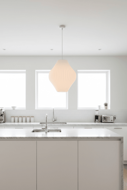 Pear Bubble Silk Pendant Light