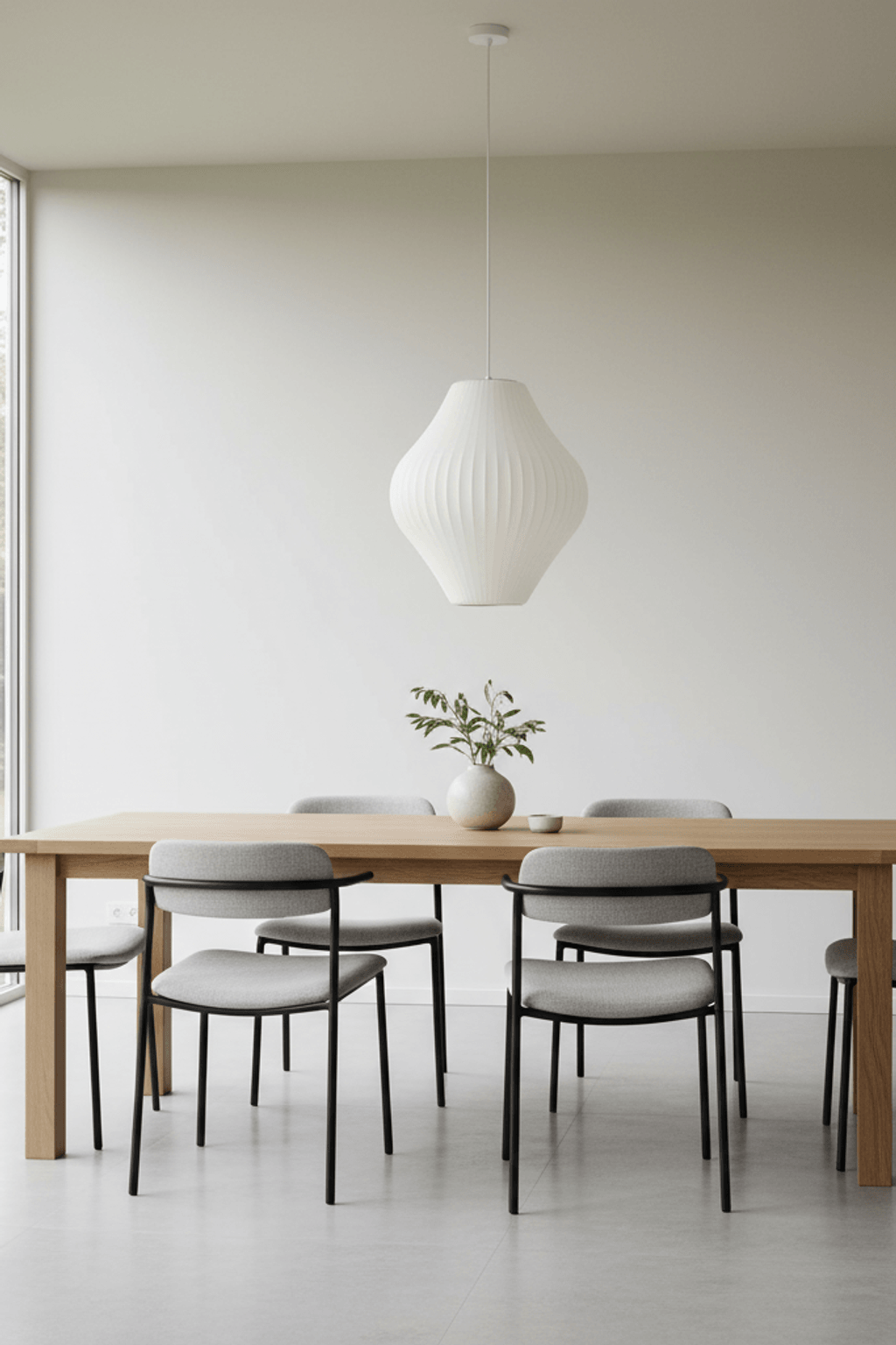 Pear Bubble Silk Pendant Light