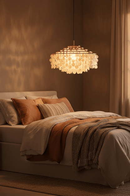 Postmodern Fun Handmade Shell Pendant Light