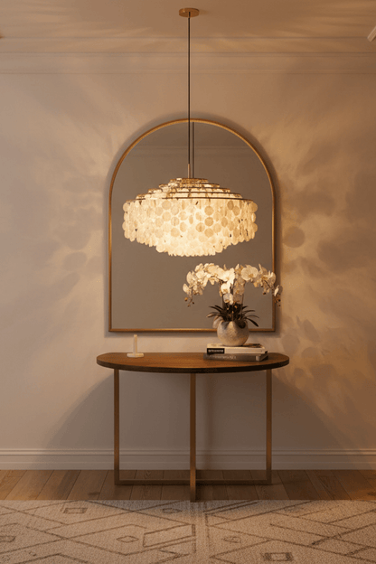 Postmodern Fun Handmade Shell Pendant Light