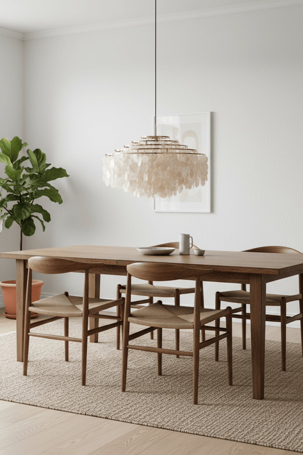 Postmodern Fun Handmade Shell Pendant Light