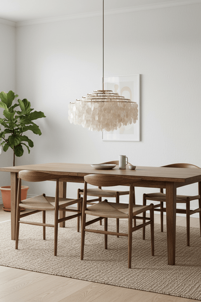 Postmodern Fun Handmade Shell Pendant Light