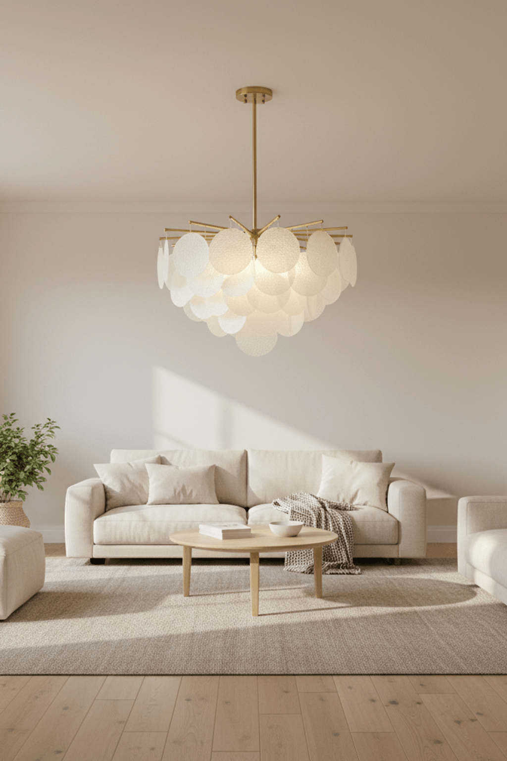 Postmodern Glass Wind Chime Handmade Chandelier / Pendant Light