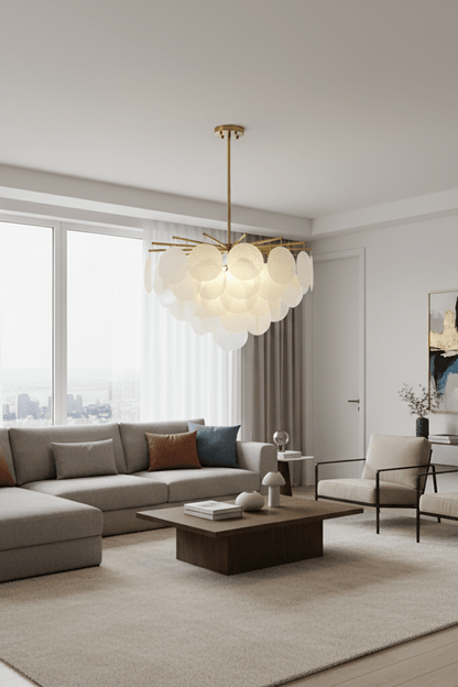 Postmodern Glass Wind Chime Handmade Chandelier / Pendant Light