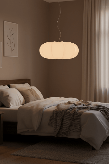 Pumpkin Silk Pendant Light - Classic Version