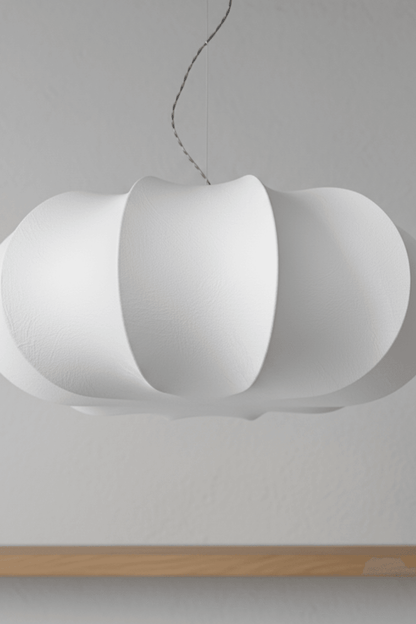 Pumpkin Silk Pendant Light - Classic Version