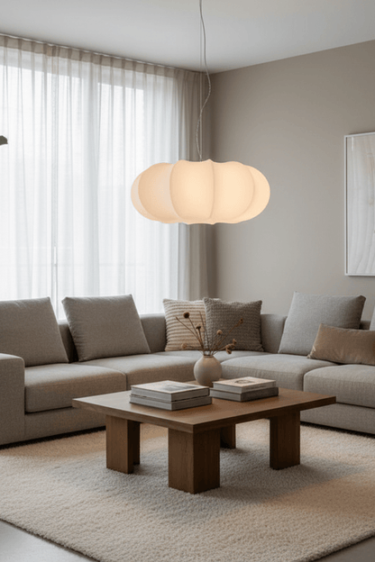 Pumpkin Silk Pendant Light - Classic Version
