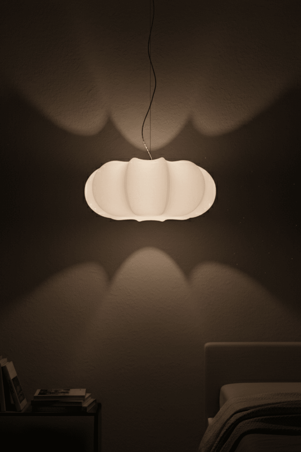 Pumpkin Silk Pendant Light - Classic Version