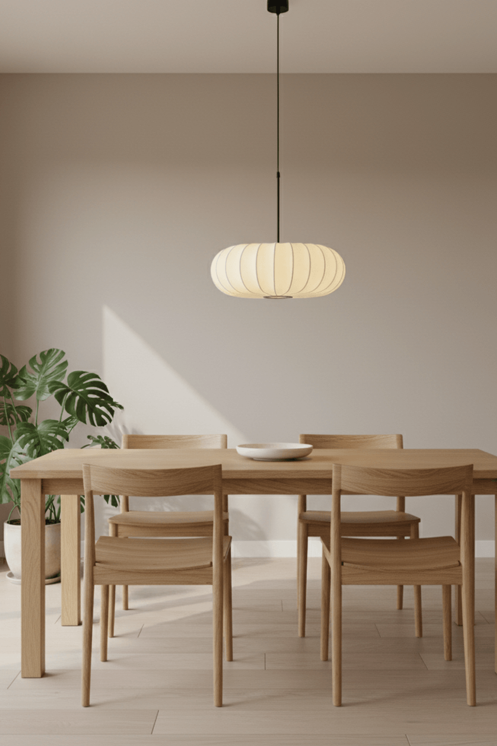 Pumpkin Silk Pendant Light - Dense Weave Version