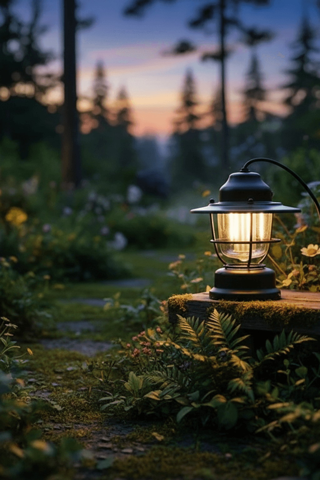 Rechargeable Vintage Camping Lantern for Outdoor