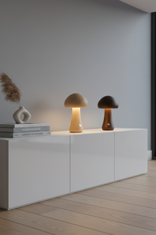 Rustic Cordless Table Lamp