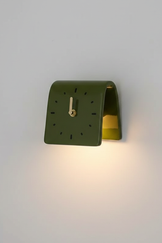 Sculptural Ceramic Desk Clock for Bedroom