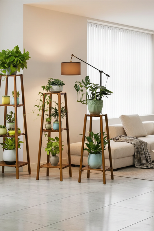 Stylish Bamboo Plant Stand
