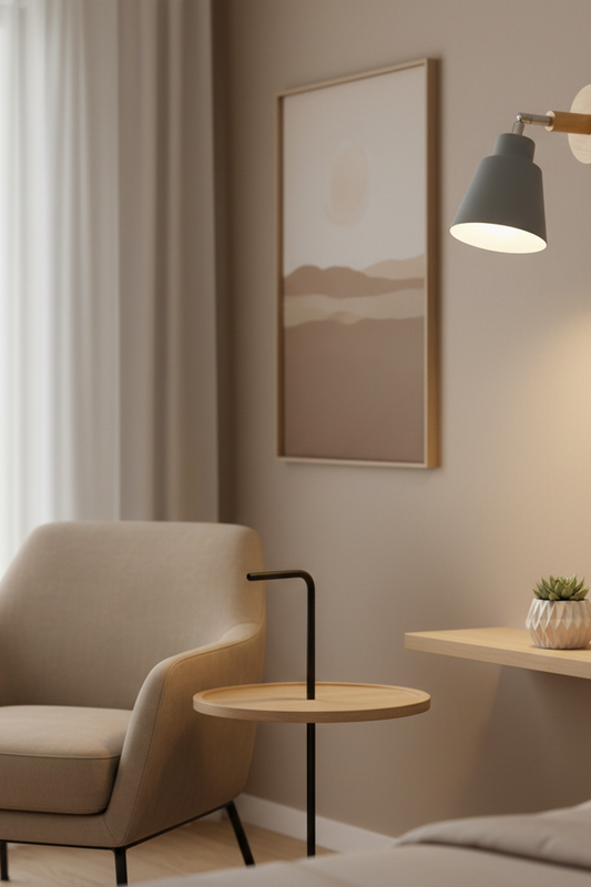 Timeless Metal and Wood Sconce