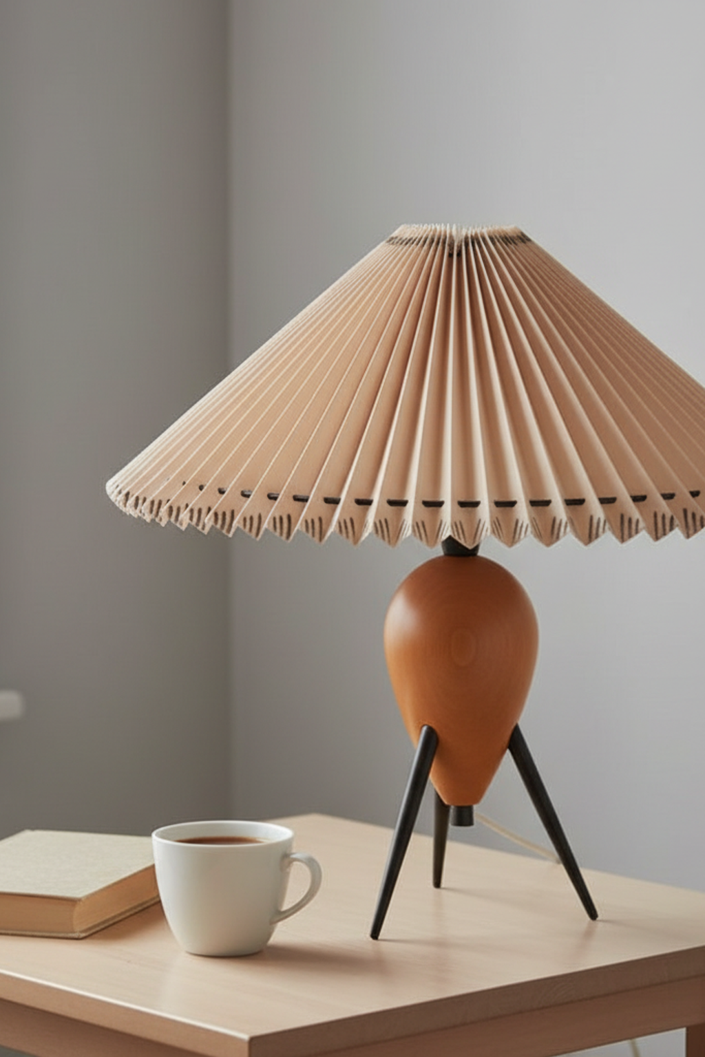 Vintage Pleated Table Lamp