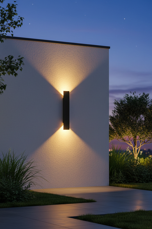 Waterproof LED Strip Wall Sconce - Elegant Outdoor Lighting for Modern Spaces