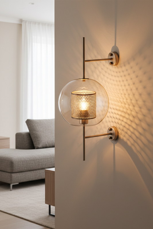 Whimsical Glass Wall Sconce