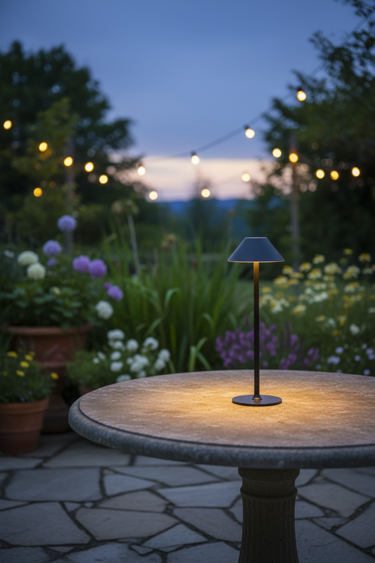 Wireless LED Table Lamp - Rechargeable Waterproof Light for Indoor and Outdoor Use