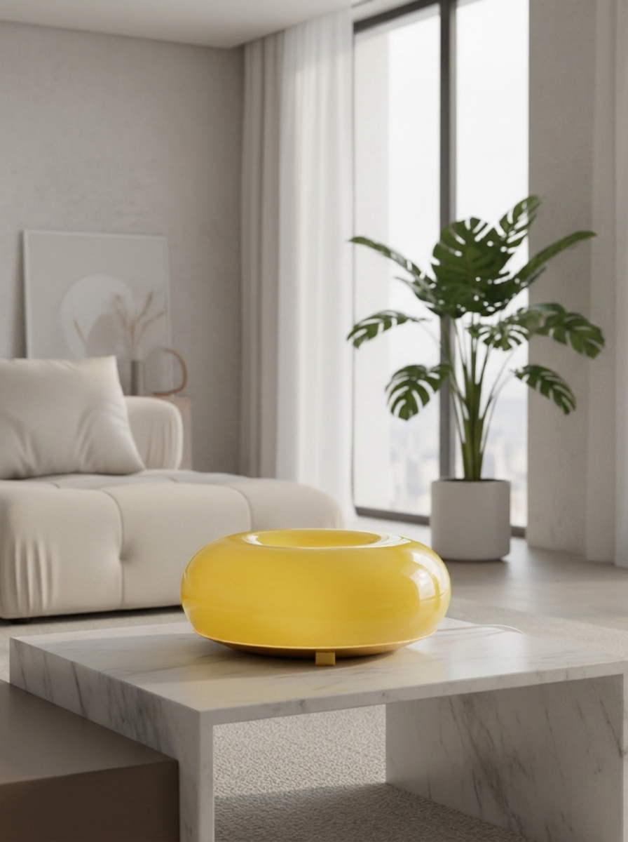 Varma LED Table / Wall Donut Lamp - Amber