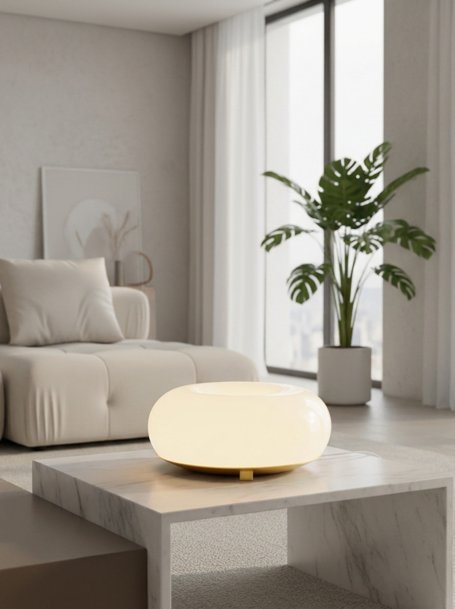 Varma LED Table / Wall Donut Lamp - Amber