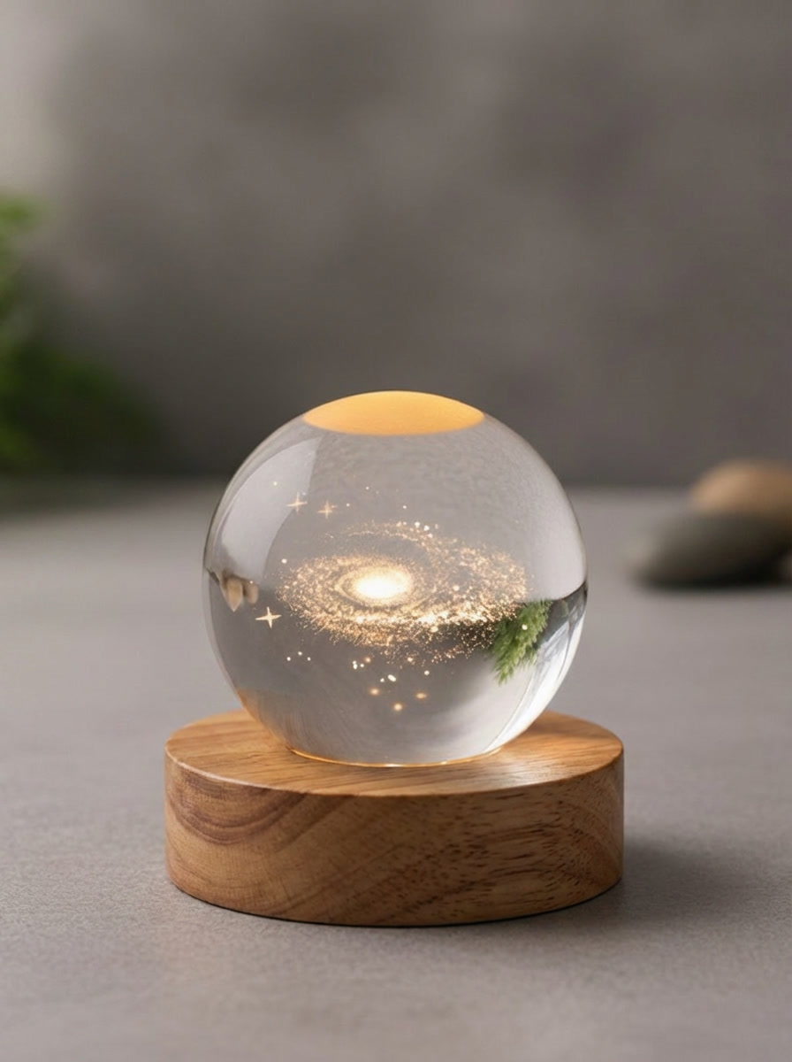 Crystal Ball LED Light for Bedroom