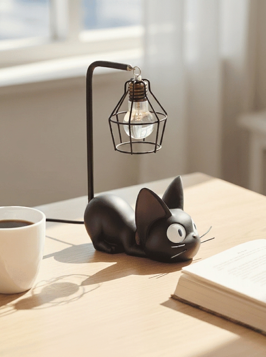 Mini Resin Cat LED Night Lamp for Bedroom