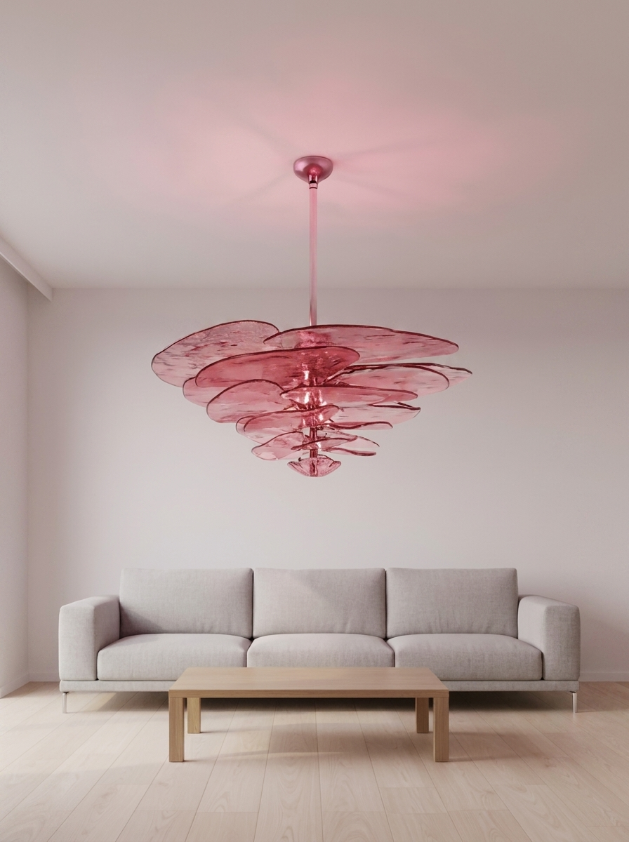 Lilypad Glass Chandelier Pendant Light