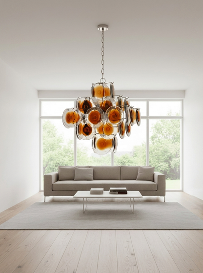 Murano W57 Dimple Glass Chandelier / Pendant Light