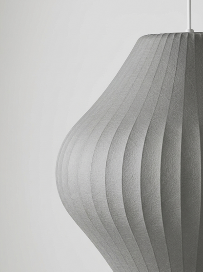 Pear Bubble Silk Pendant Light