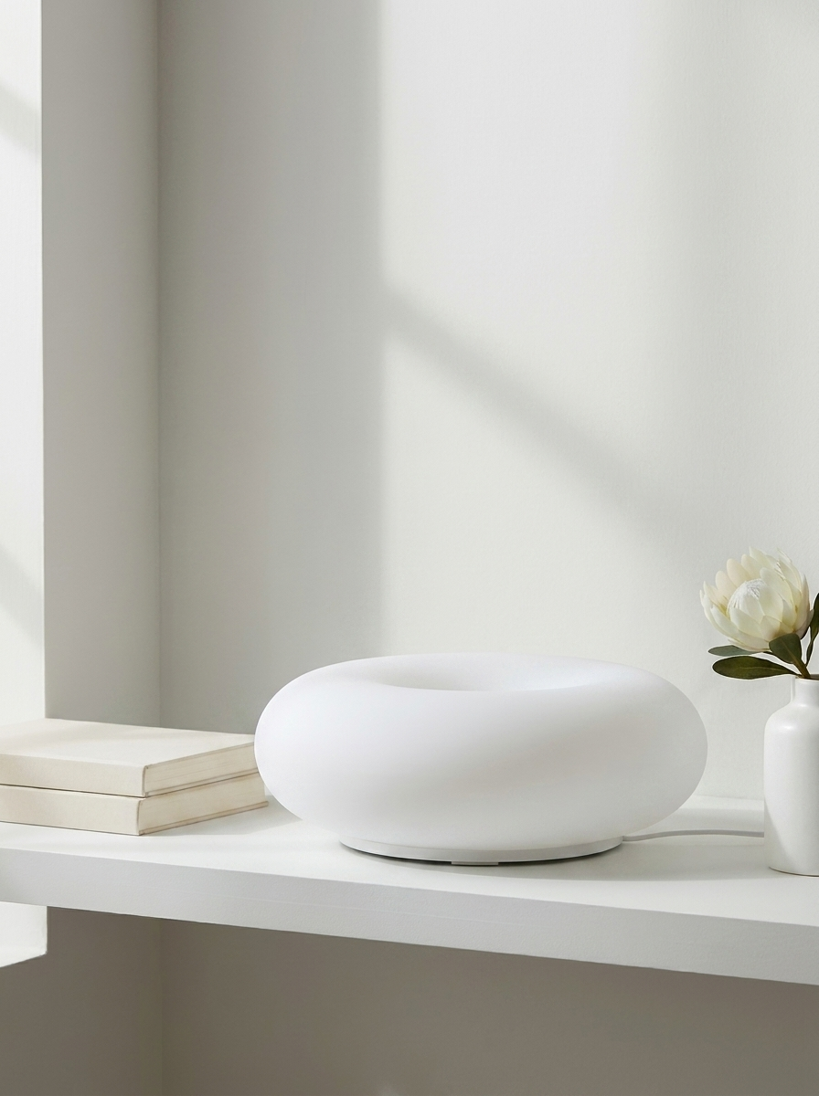 Modern Bauhaus Donut Touch & Remote Control Table Lamp for Living Room