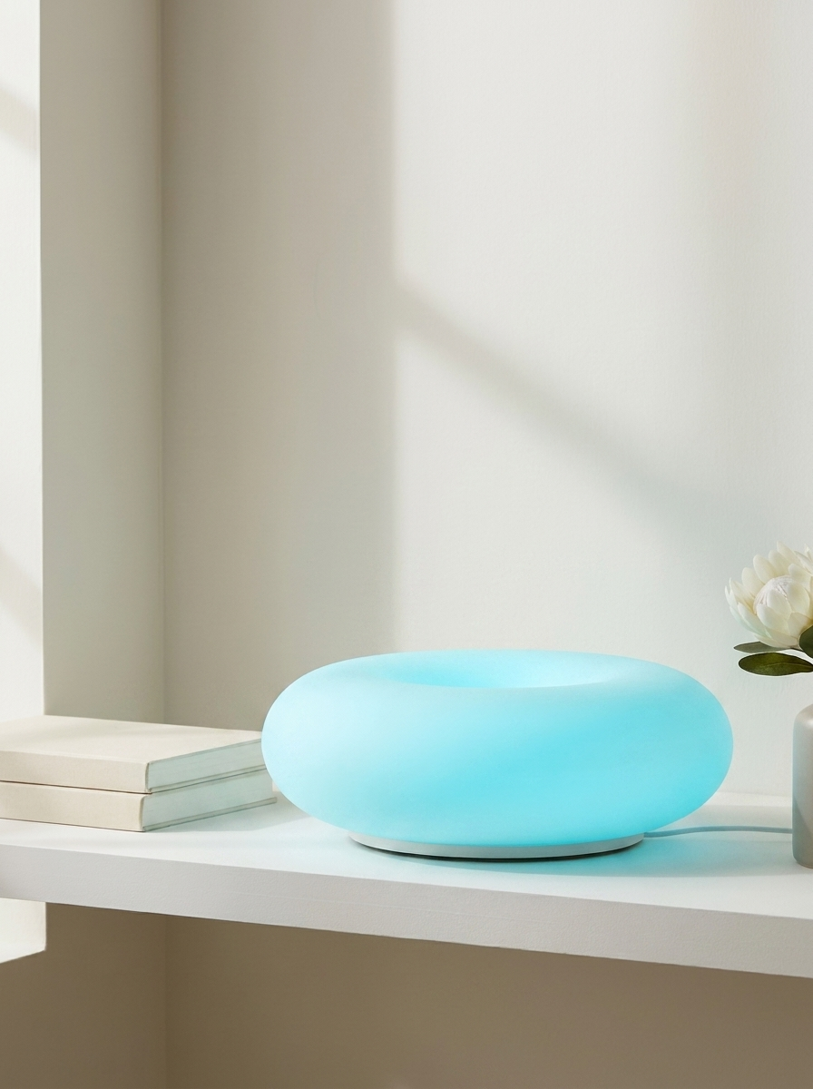 Modern Bauhaus Donut Touch & Remote Control Table Lamp for Living Room