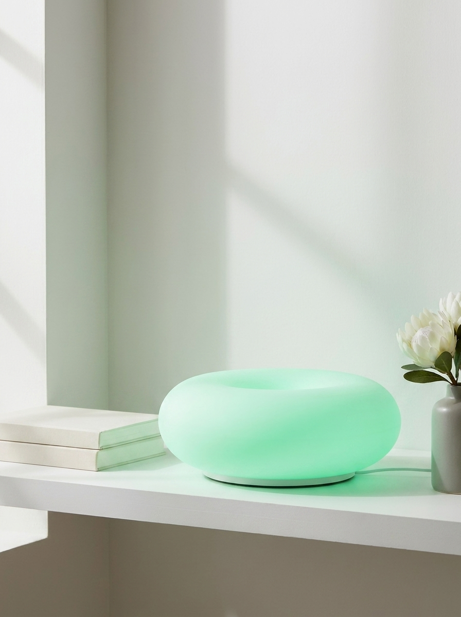 Modern Bauhaus Donut Touch & Remote Control Table Lamp for Living Room