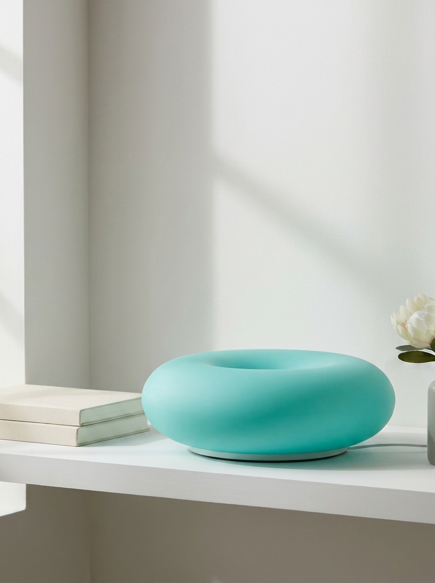 Modern Bauhaus Donut Touch & Remote Control Table Lamp for Living Room